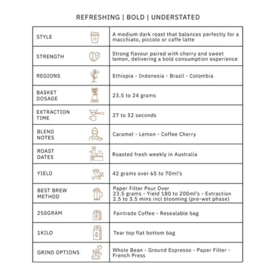 Di Stefano Coffee Beans 109 Speciality Blend 250g