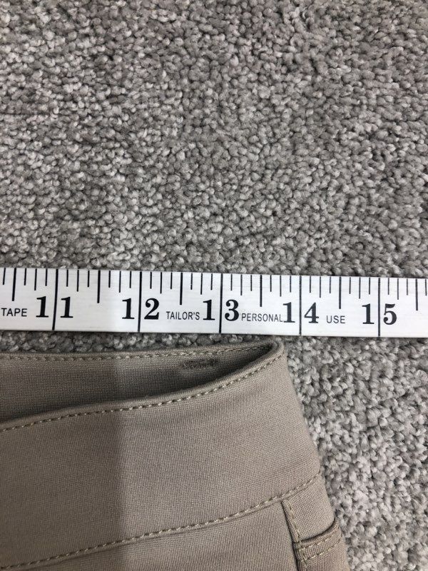 White House Black Market Pants Womens Tan Chino Pant Tapered Leg Zipper Pockets