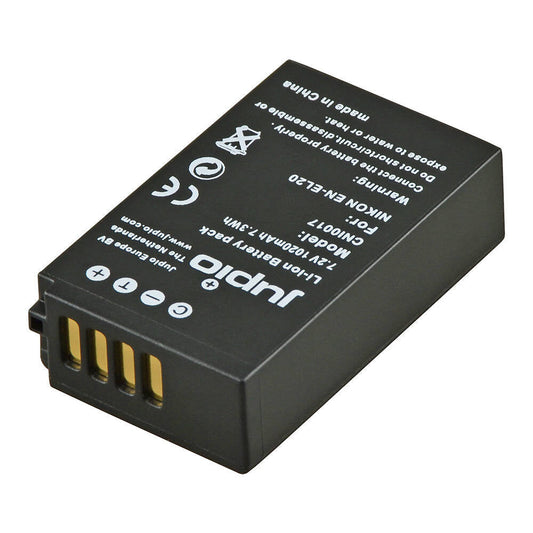 Jupio Li-Ion 7.2V 1020mAh Rechargeable Battery For Nikon EN-EL20 Camera