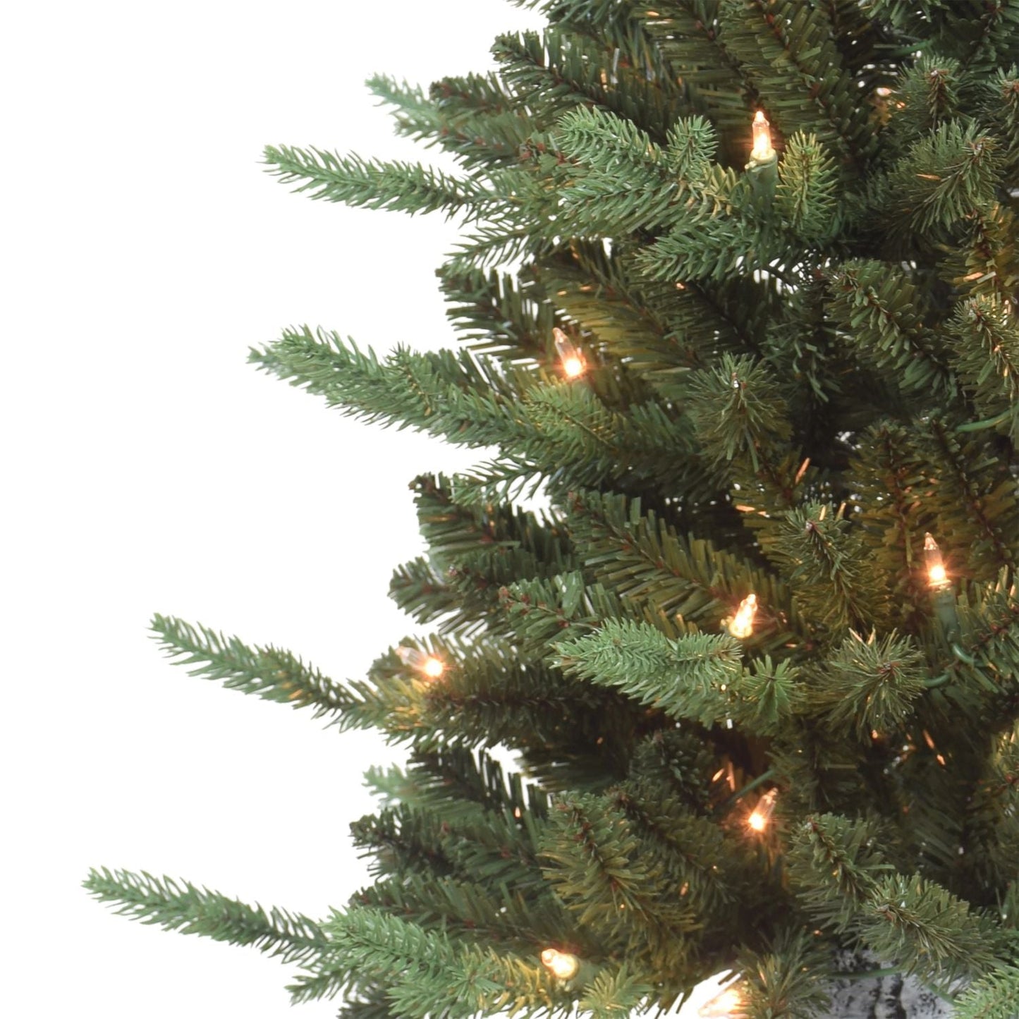 3 ft Pre-lit Potted Artificial Christmas Tree with Clear Lights