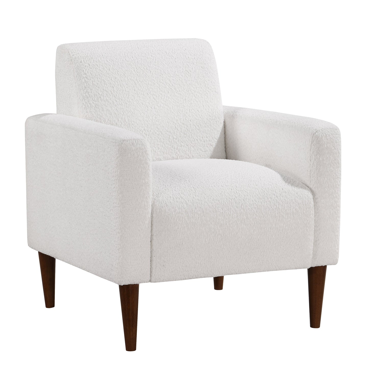 Upholstered Living Room Chair with Tapered Wood Legs