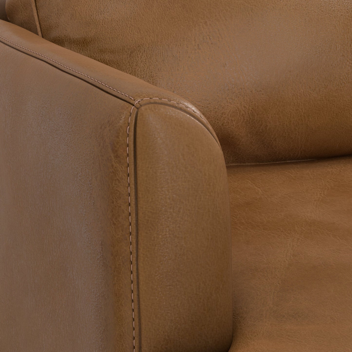 Melodia 76" Upholstered Sofa with Loose Back and Seat Cushion