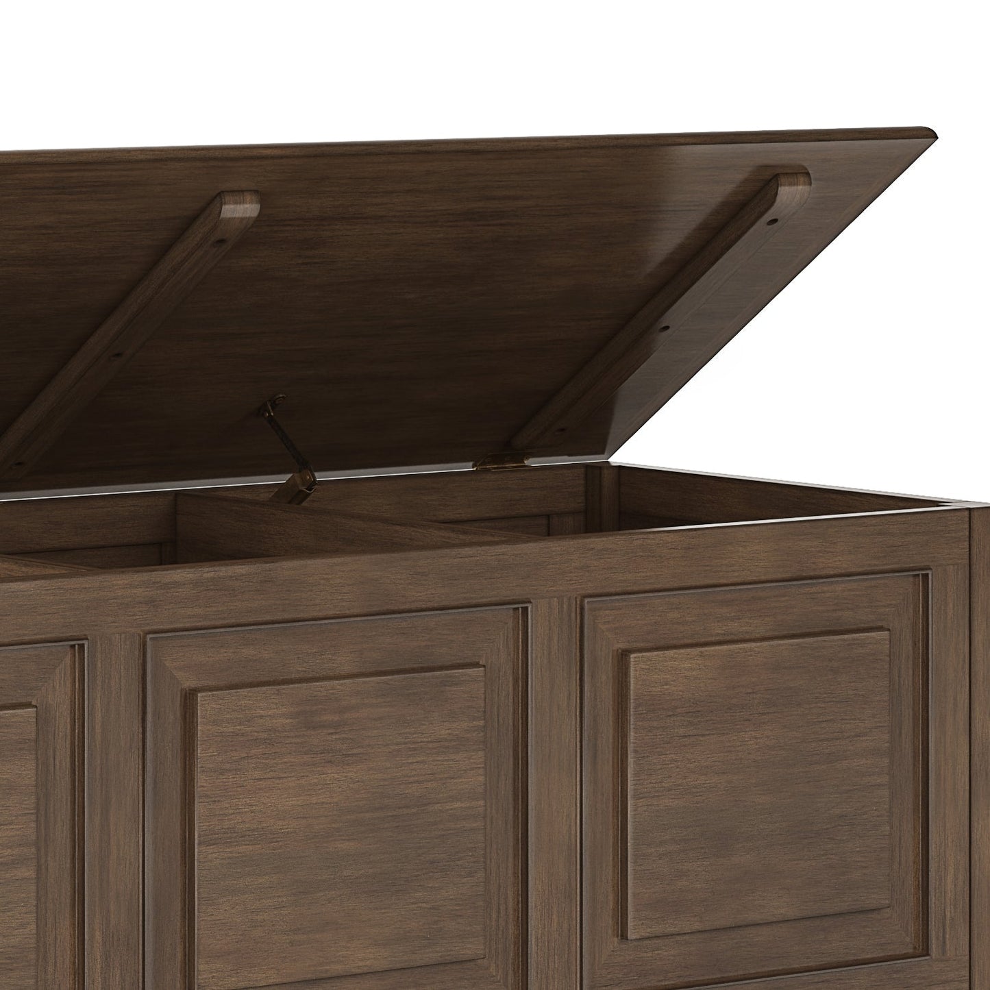 Solarium Storage Bench with Lift-up Lids