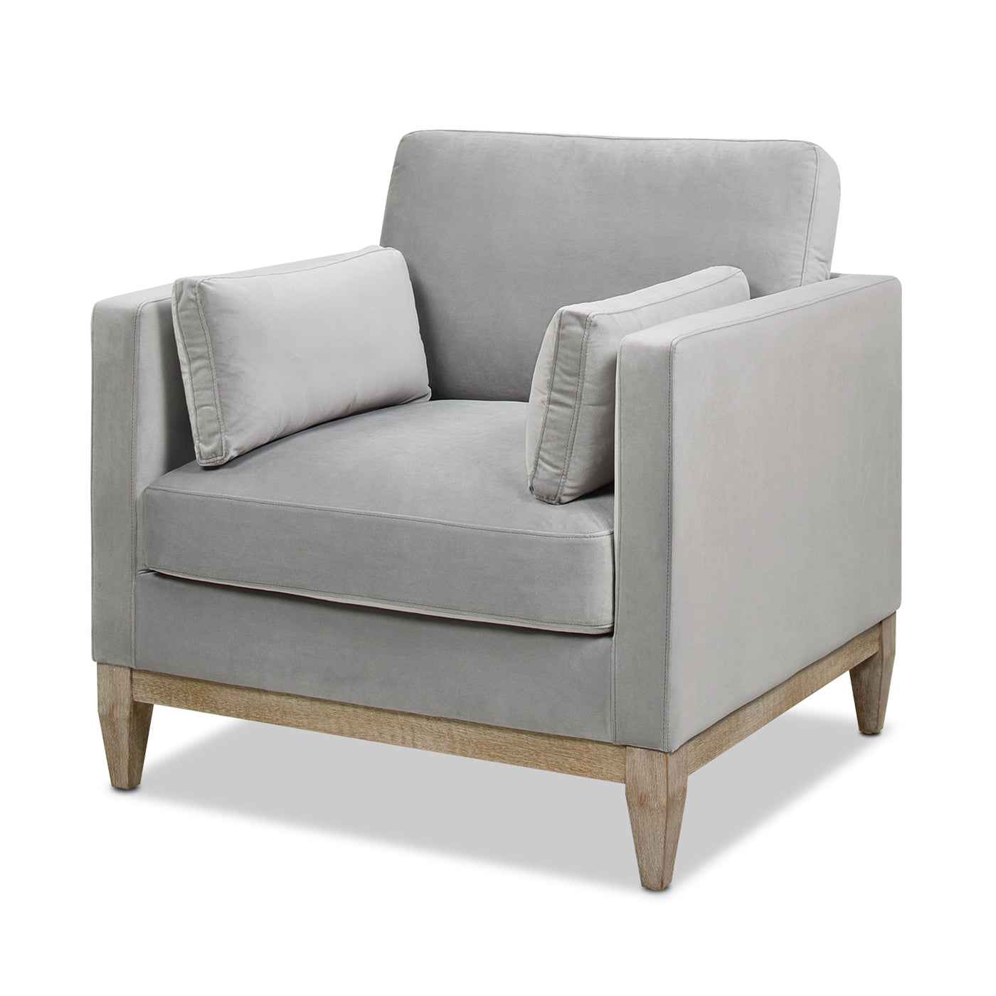 Contour Velvet Upholstered Accent Chair with Removable and Reversible Back