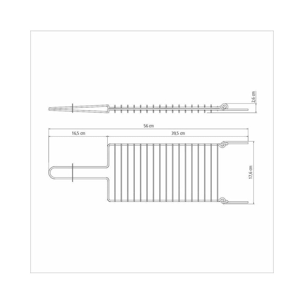 Tramontina Churrasco Stainless Steel Open Fire Grill Tool 56cm