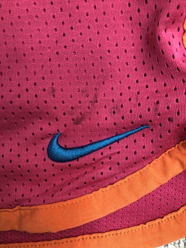 Nike Shorts Womens Medium Pink Dri Fit Activewear Athletic Running Swoosh Logo