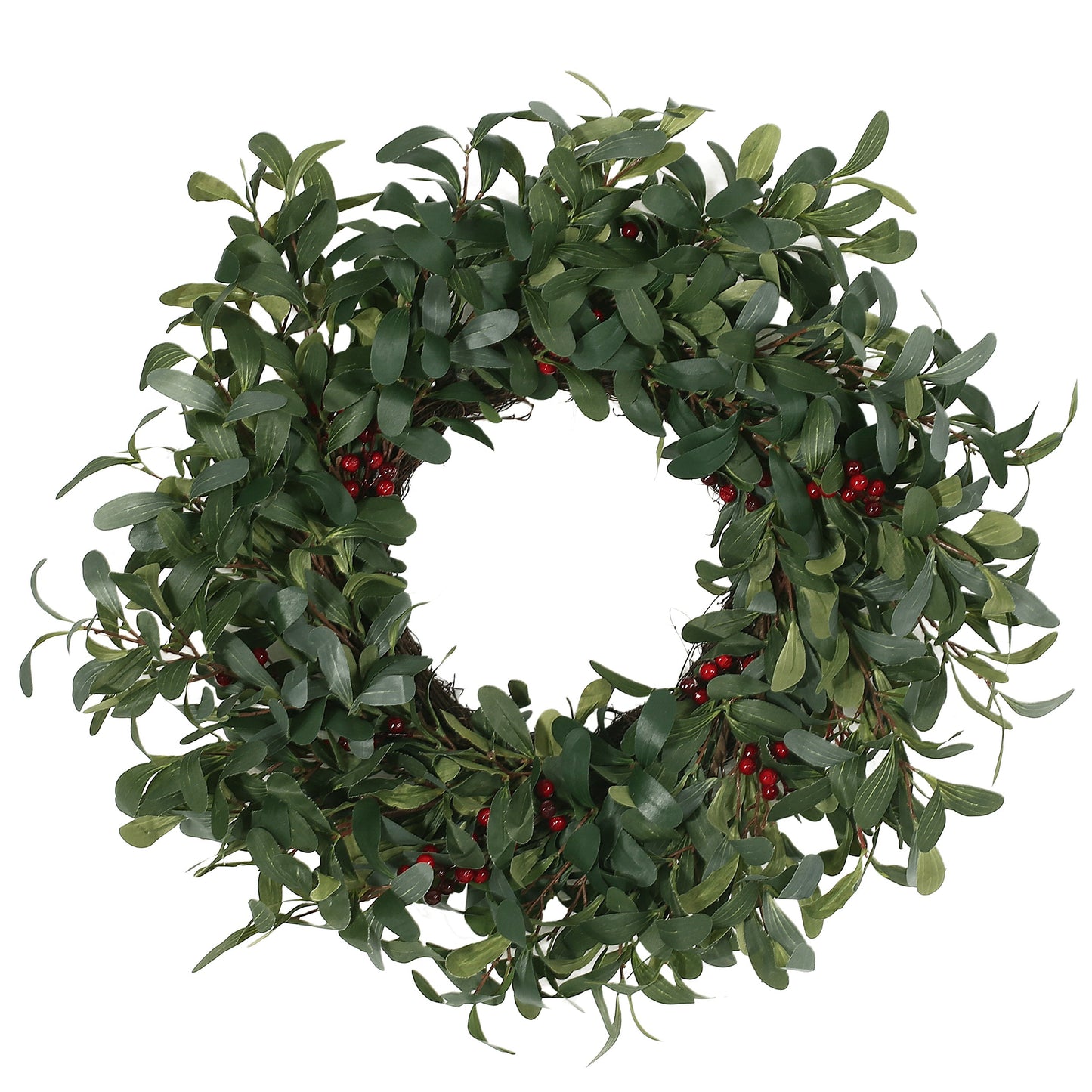 Zavin 25-inch Wreath Olive Leaf with Red Fruit