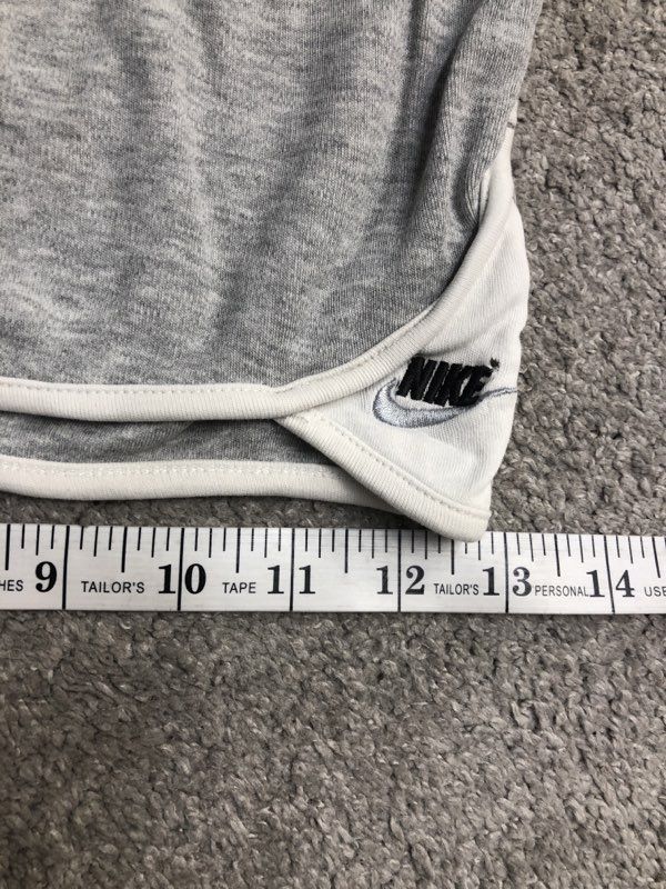 Nike Shorts Womens Large Gray Activewear Athletic Just Do It Running 100% Cotton