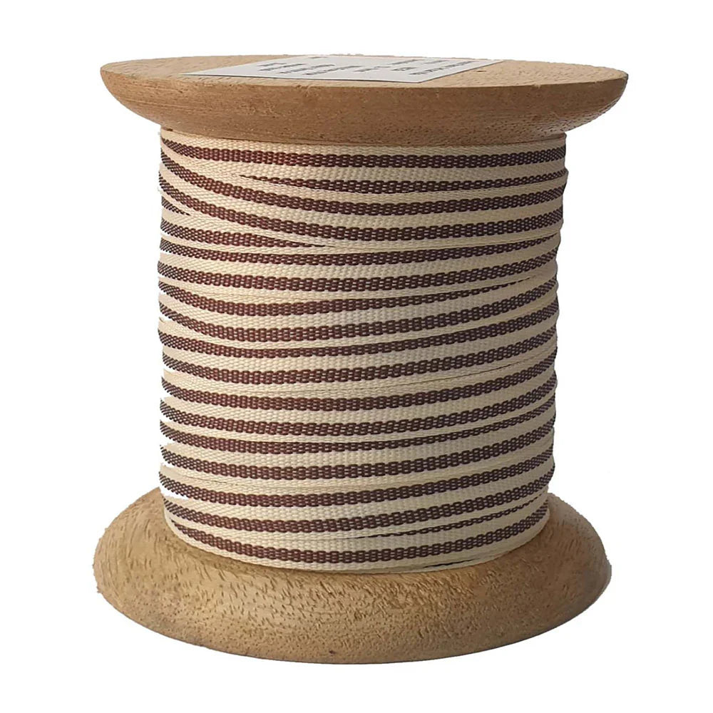 Crème & Cafe Stripe Ribbon 10 Yards, Set of 2