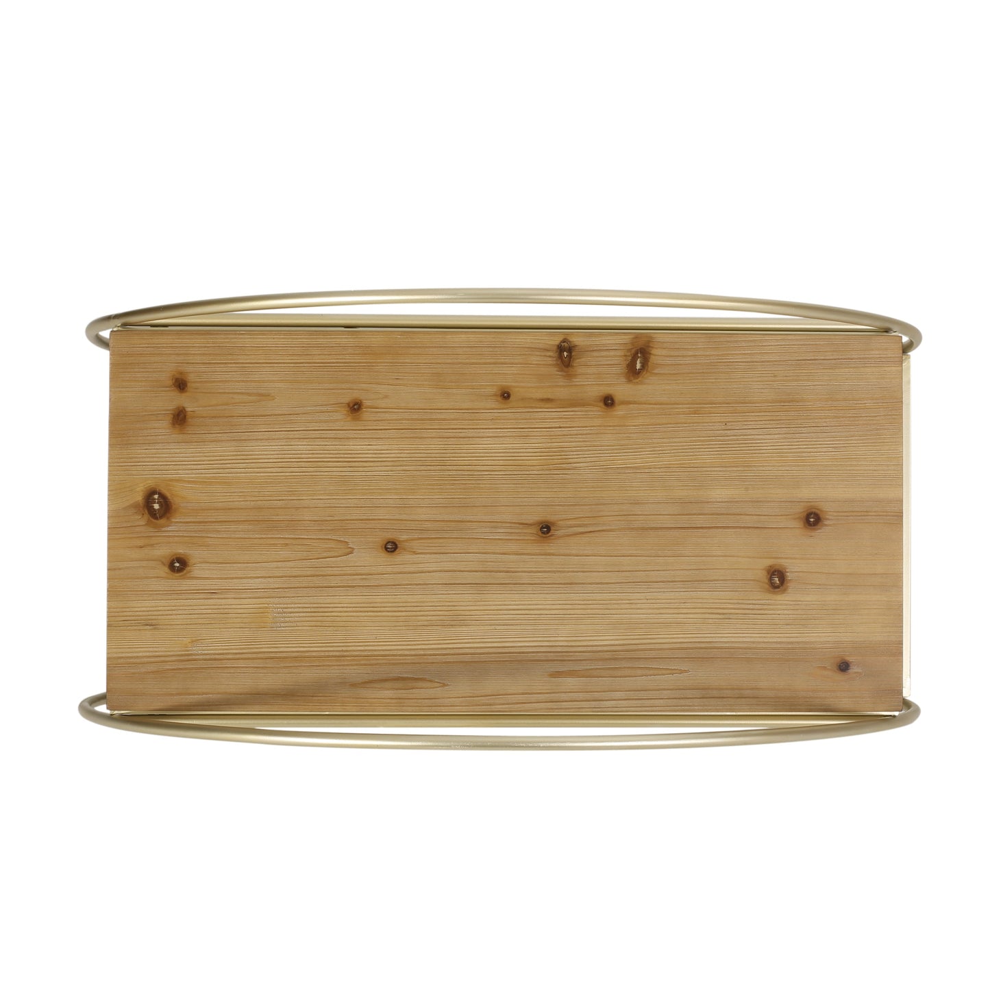 Round Shelf with Iron Frame and 3 Shelves