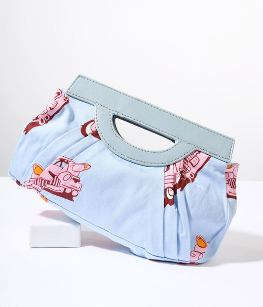 Baby Blue Car Hop Clutch