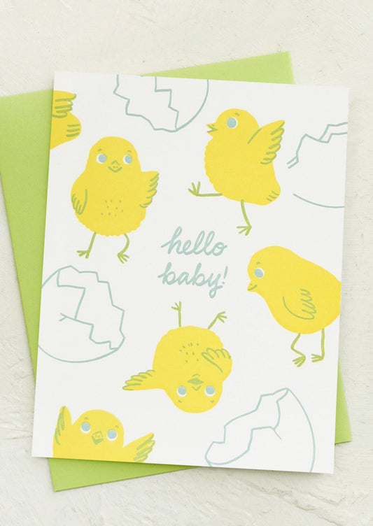Hatching Chicks Baby Card