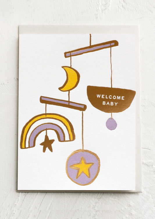 Welcome Baby Mobile Card
