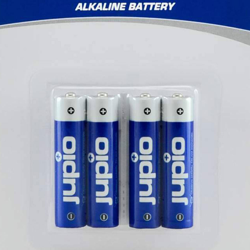 Jupio 4 Pieces  Non-Rechargeable Alkaline AA Batteries LR6 (Blue)