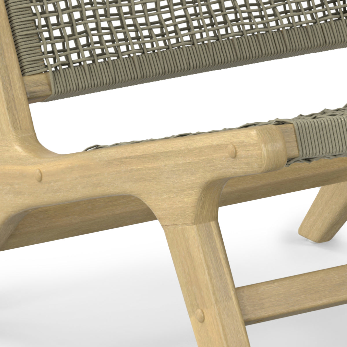 Outdoor Hand-Woven Rope Lounge Chair