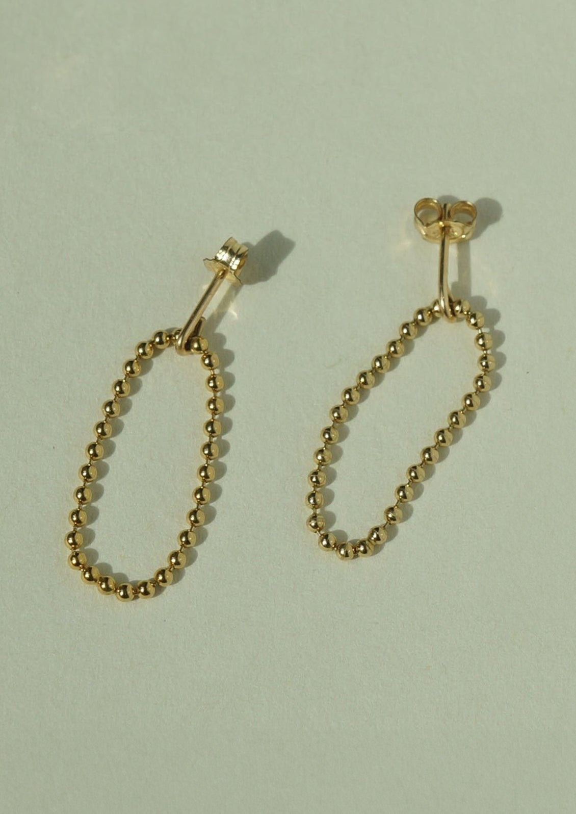 Ball Chain Loop Earrings