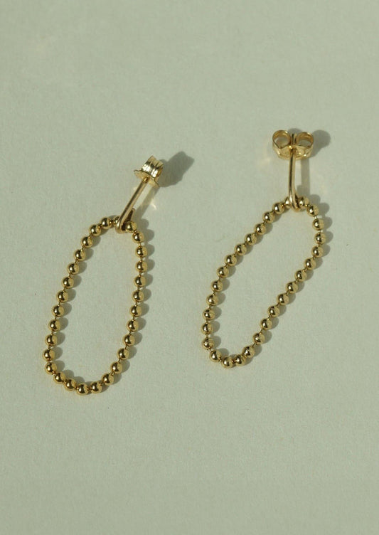 Ball Chain Loop Earrings