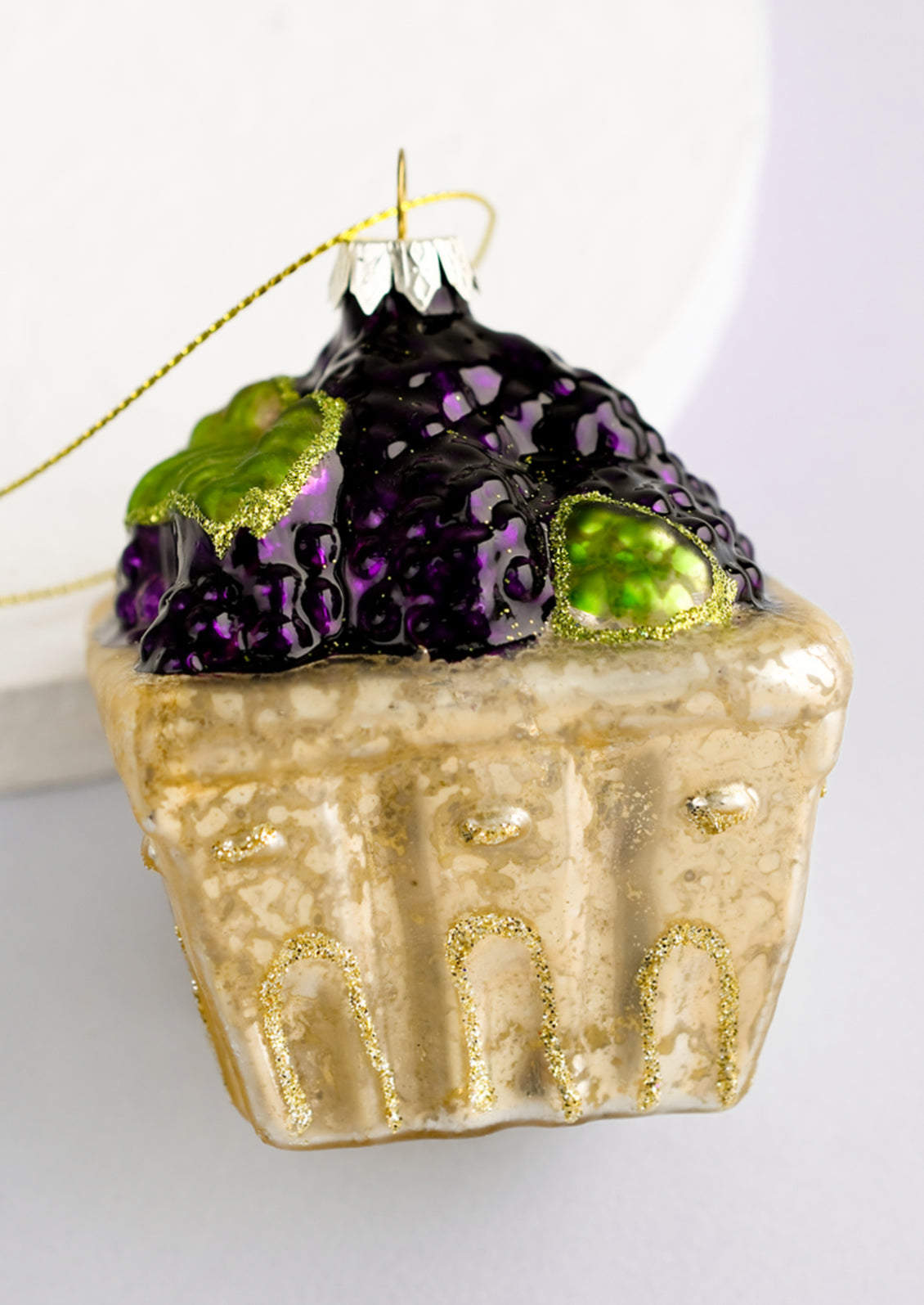 Basket of Blackberries Ornament