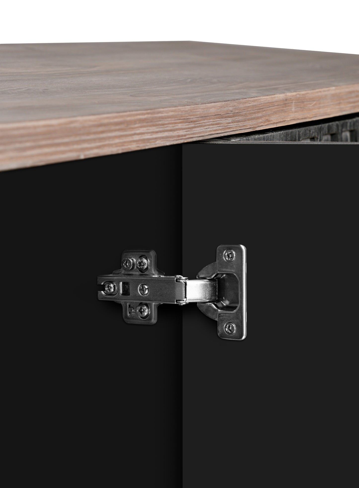 Storage Cabinet with 4 Convex Pattern Diamond Doors and Shelves