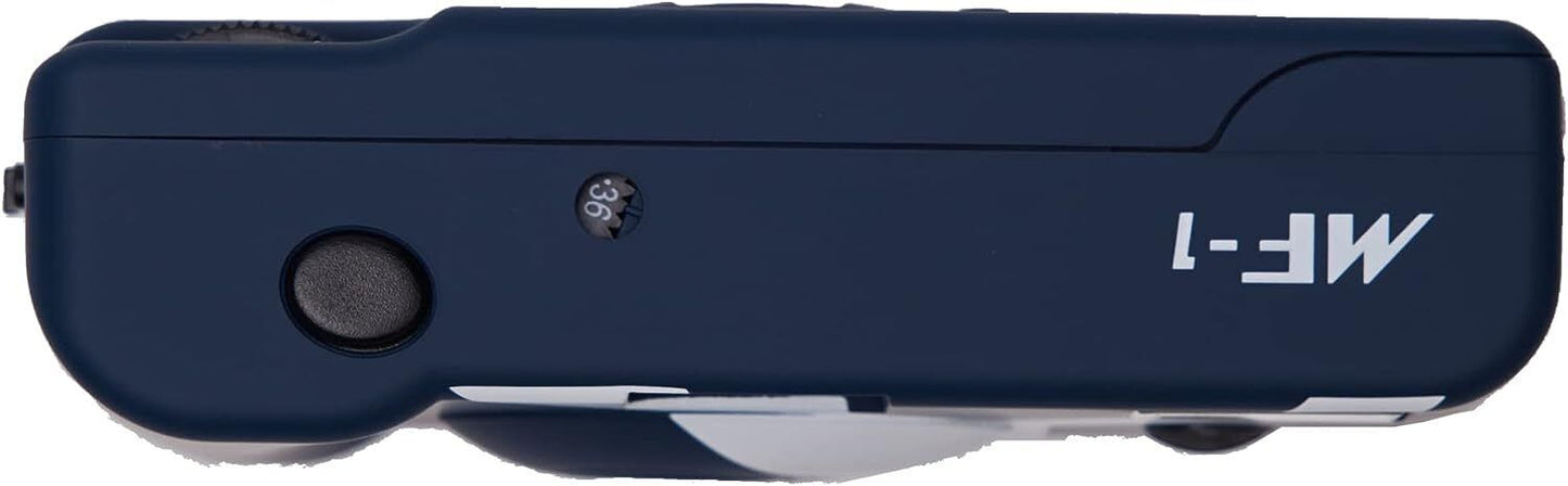 Yashica MF-1 Snapshot Reusable 35mm Film Camera Set (Prussian Blue)