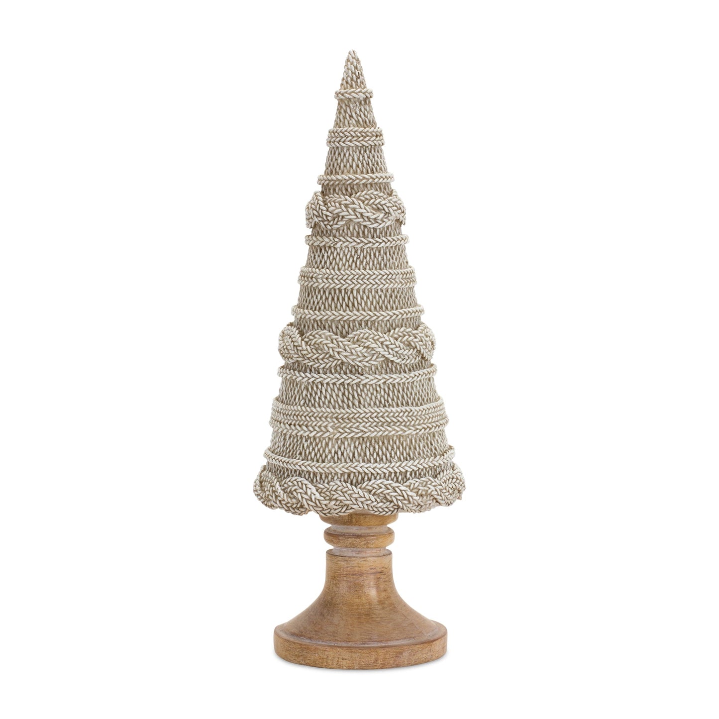Beiege Woven Sweater Design Holiday Tree, Set of 2