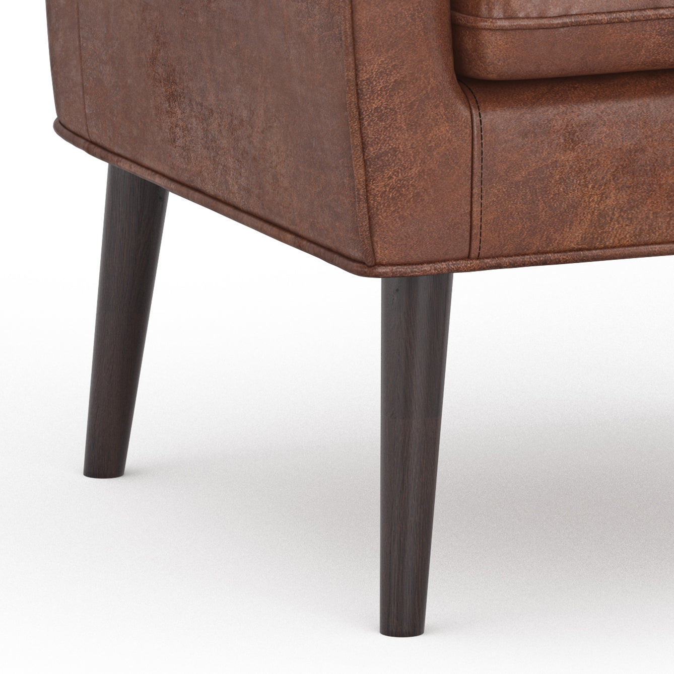 Upholstered Slope Armchair with Removable Cushion Seat