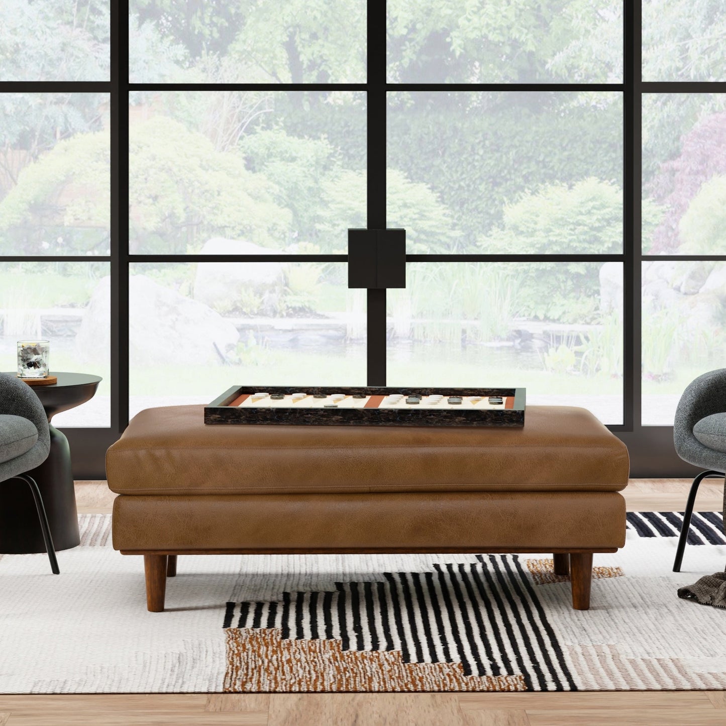 Celestique Upholstered Large Rectangular Ottoman