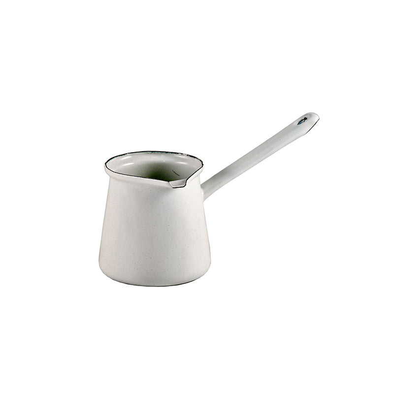 Urban Style 250ml Enamelware Turkish 5 Coffee Pot (White)