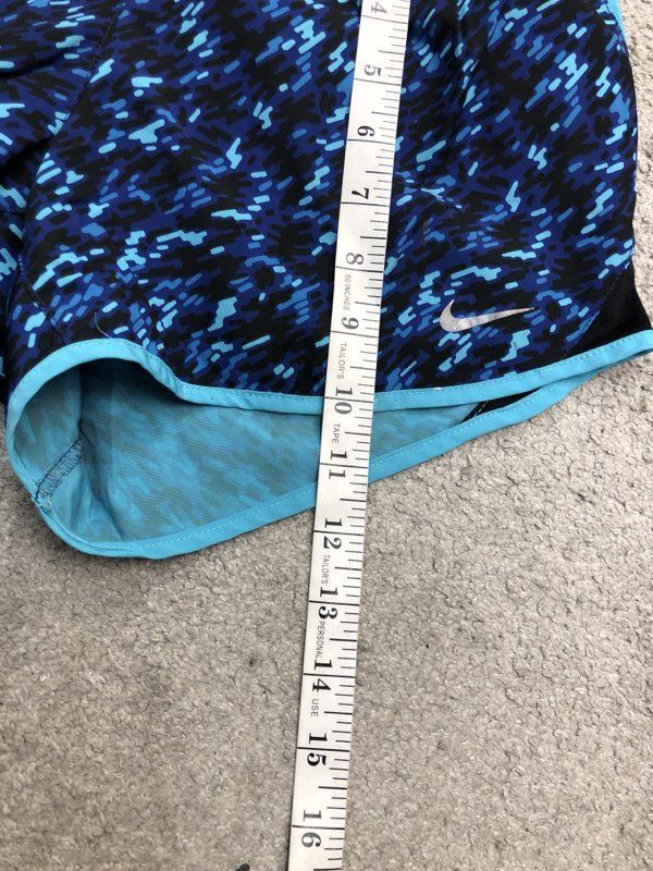 Nike Shorts Womens X Small Blue Dri Fit Activewear Athletic Running Jogging Logo