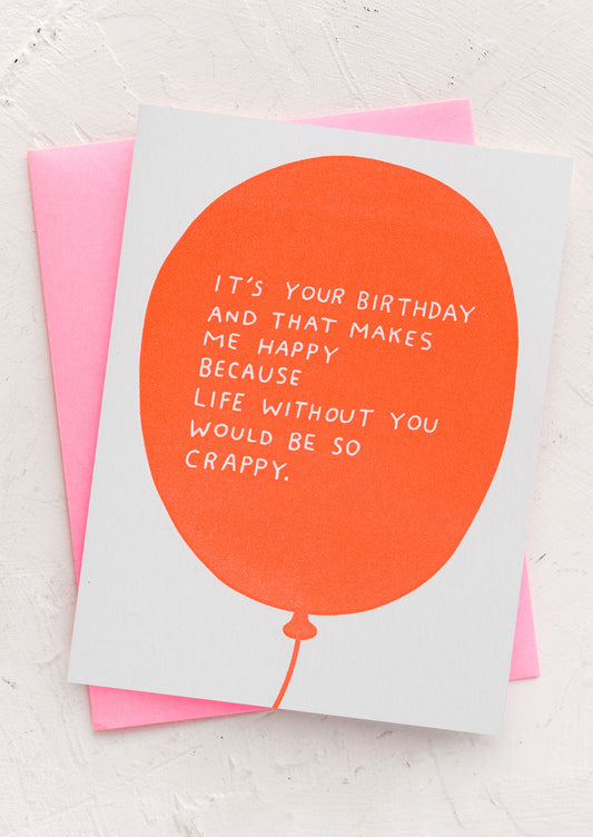 Birthday Balloon Card