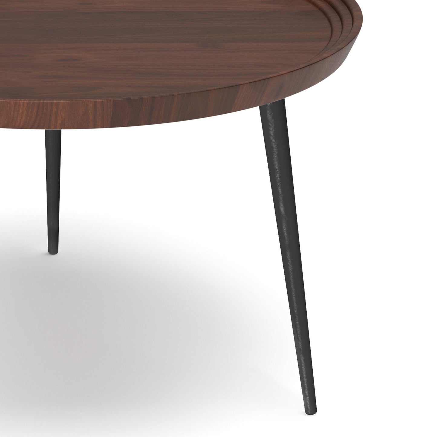 Coffee Table with Round Tray-style Top