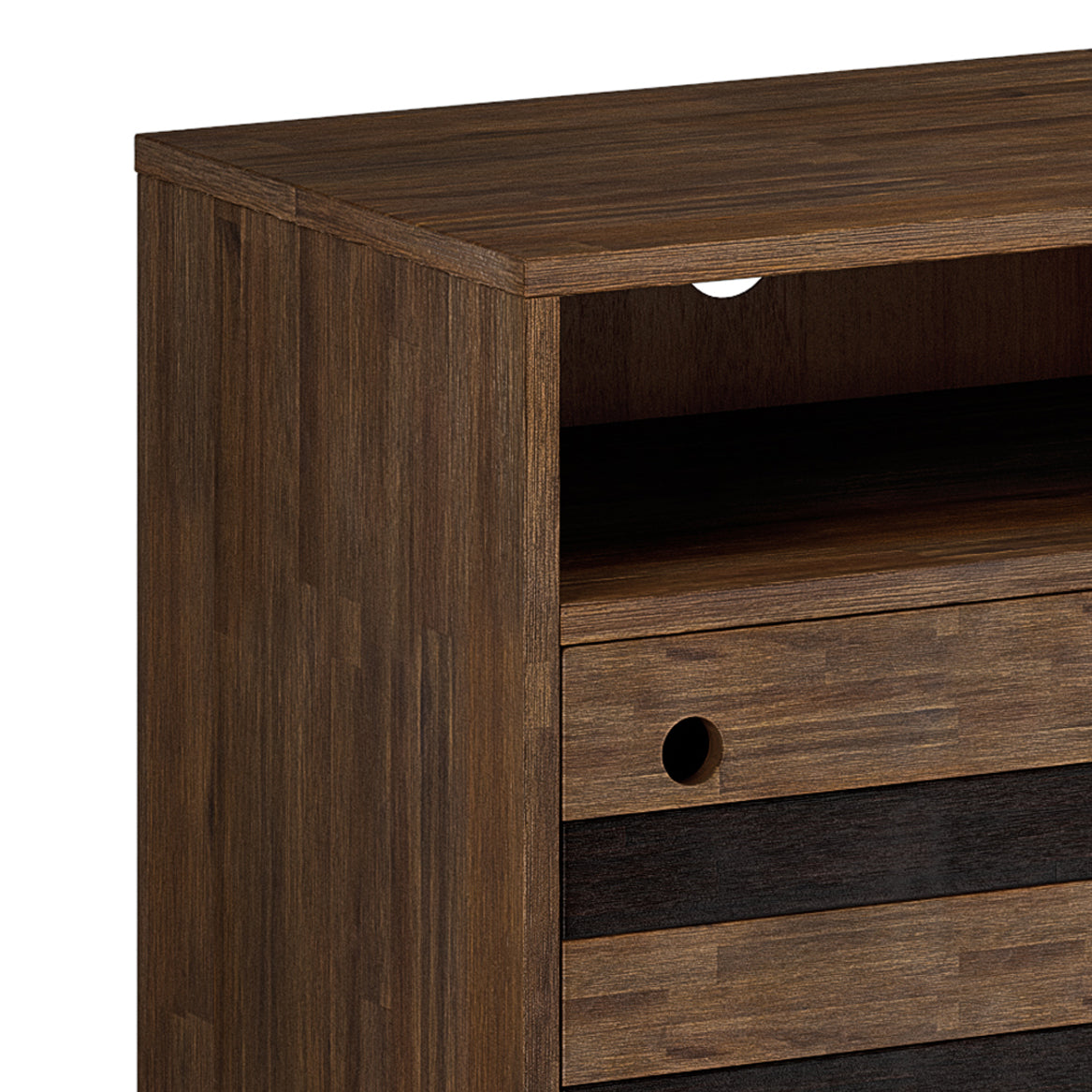54" TV Stand with Adjustable Shelves and Sliding Doors