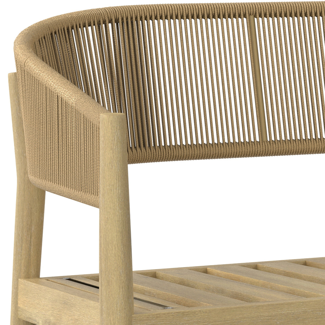 Outdoor Sofa with Curved Back and Arm