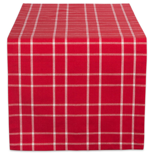 Holly Berry Plaid Table Runner 14X72