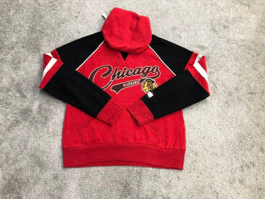 G-III By Carl Banks Hoodie Men Large Red Chicago Blackhawk NHL Hoodie Sweatshirt