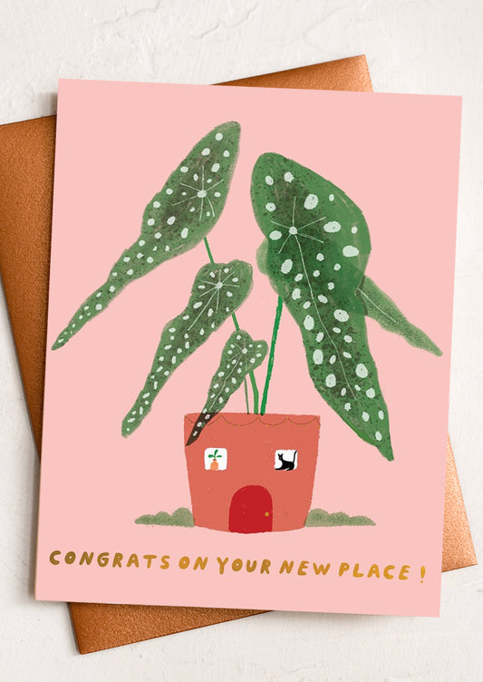 Begonia New Home Card