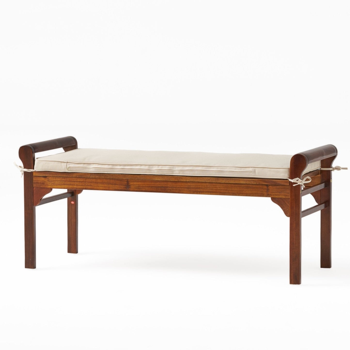 Bench with Cushion and Acacia Wood Frame