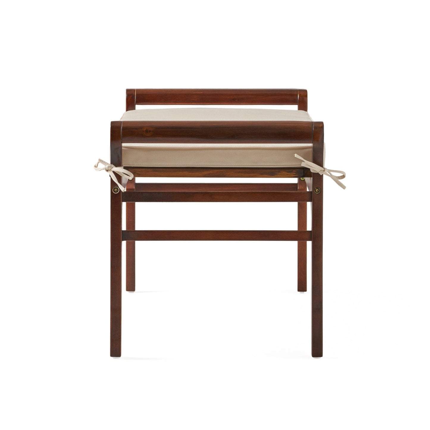 Bench with Cushion and Acacia Wood Frame