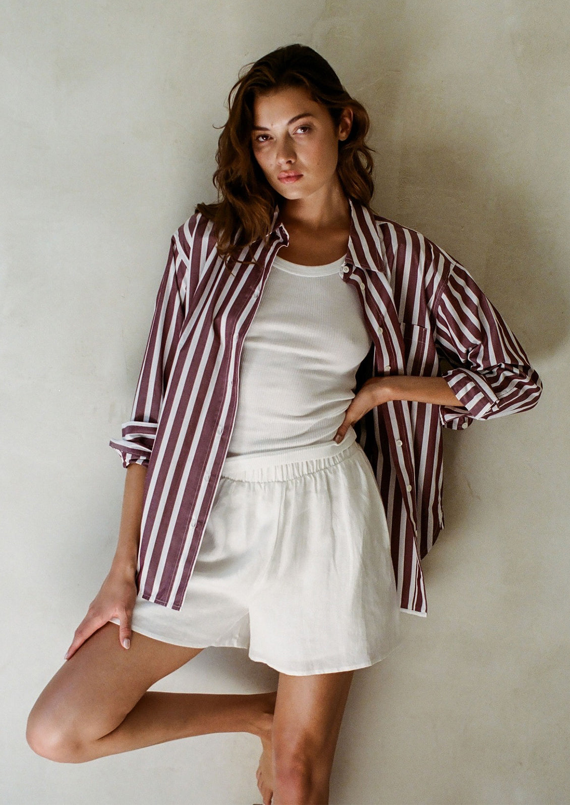 Benoit Striped Poplin Shirt