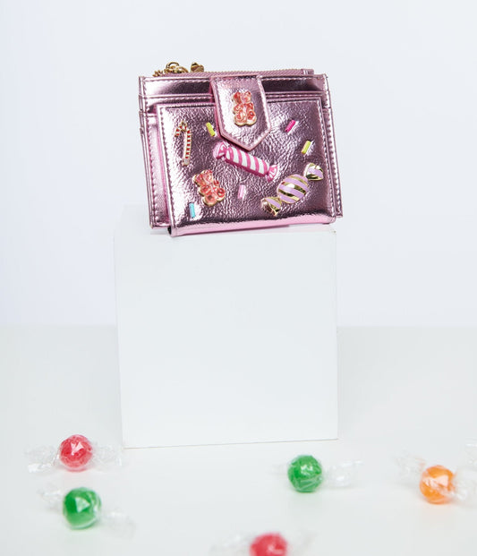Betsey Johnson Pink Candy Bifold Wallet
