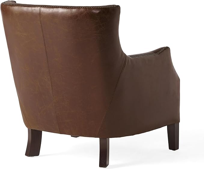 Upholstered Single Sofa with Nailhead Trim