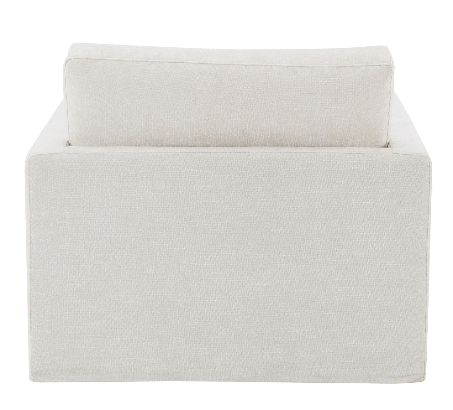 Upholstered Swivel Chair with Toss Pillow and Wood Frame