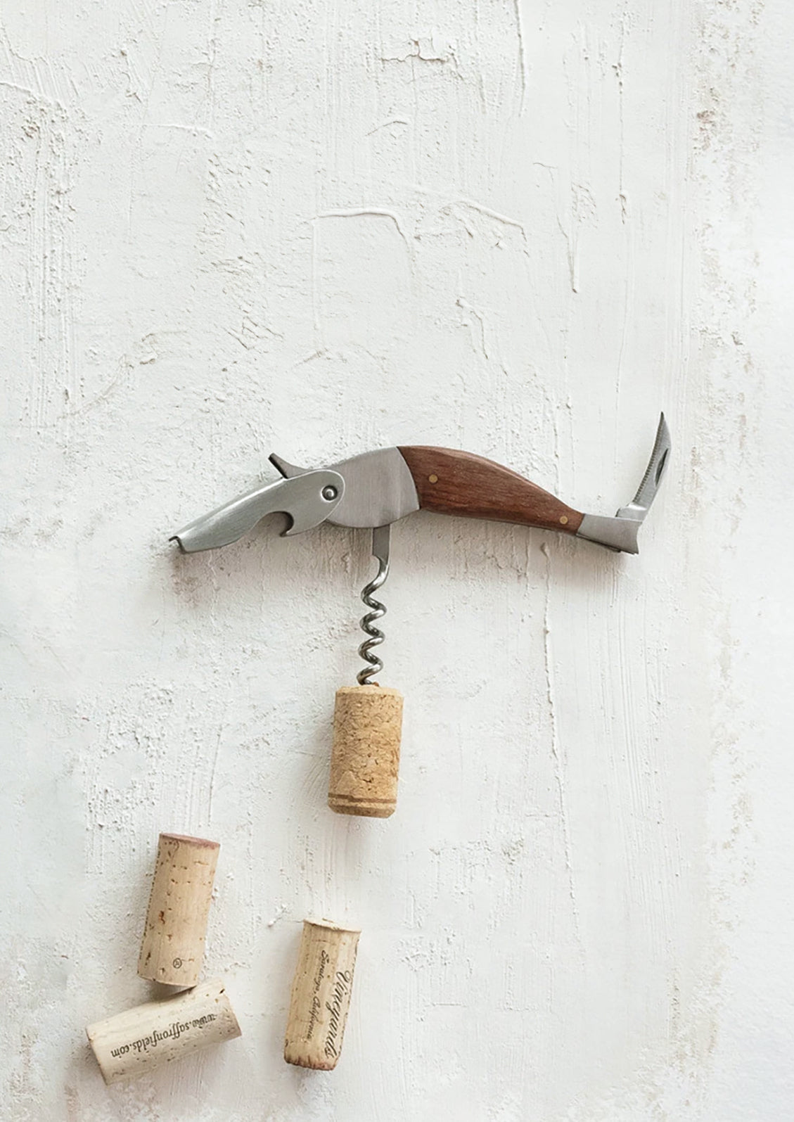 Bird Corkscrew & Bottle Opener
