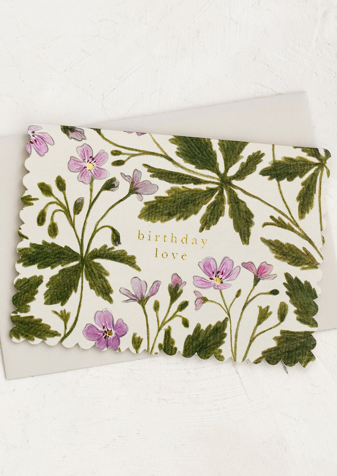 Geranium Birthday Card