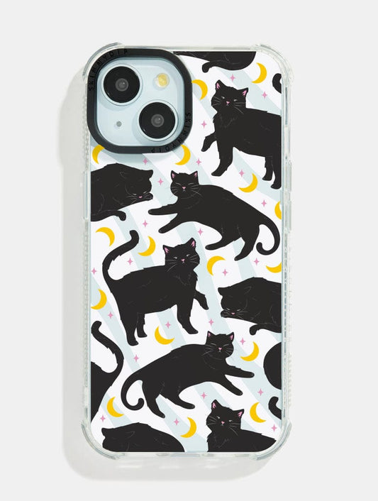 Black Cat Shock iPhone Case