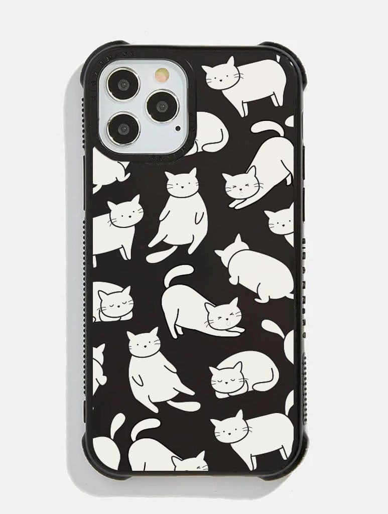 Black Chill Cat Shock iPhone Case