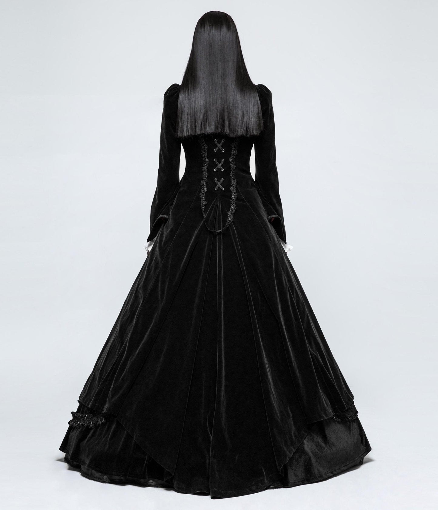 Black Gothic Palace Swallow Tail Jacket