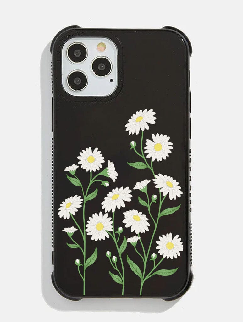 Black Growing Daisy Shock iPhone Case