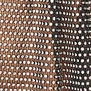 Black Mesh & Silver Rhinestone Headscarf