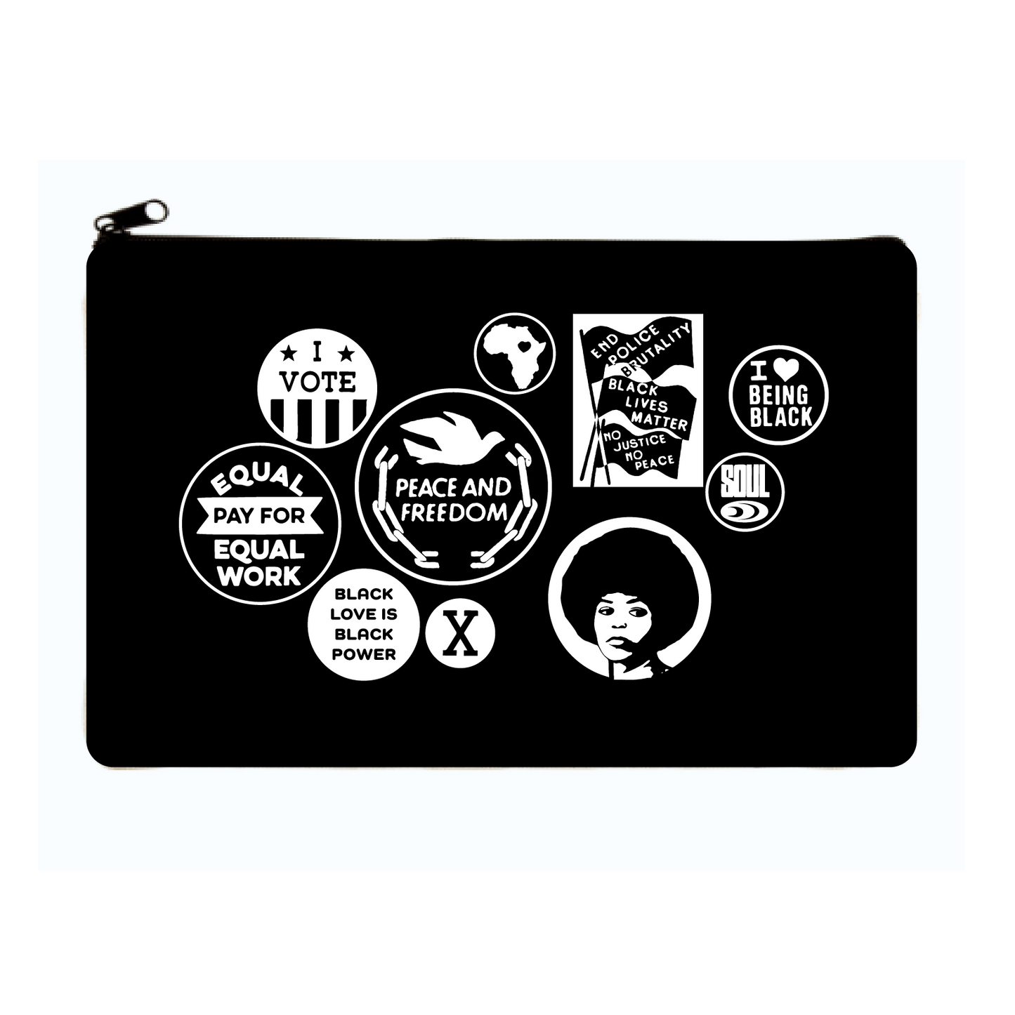 Power Button Zip Pouch